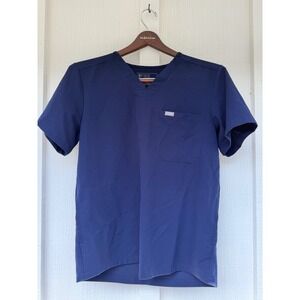FIGS Men's Leon Three-Pocket Scrub Top Navy Blue Size Medium M FIONx